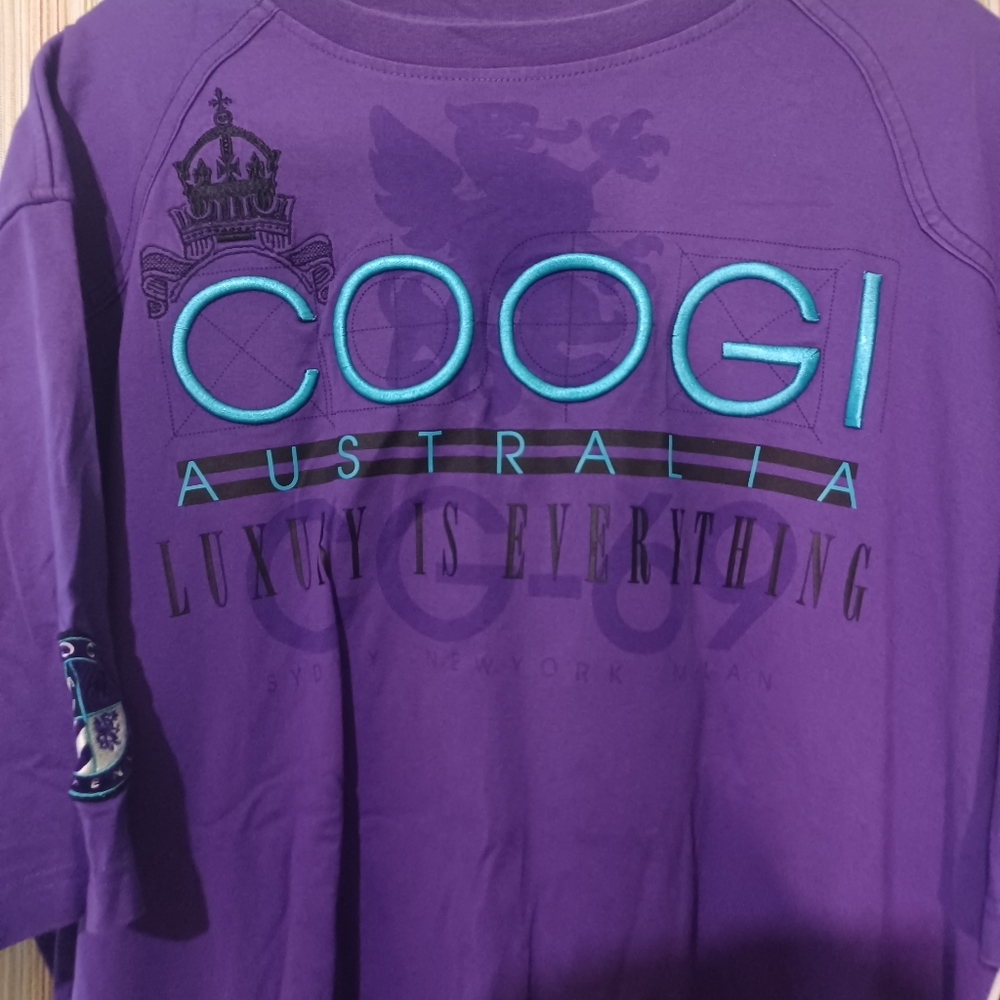 Coogi purple men's shirt